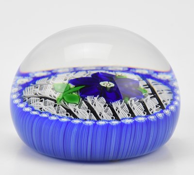 Lot 234 - PERTHSHIRE; a glass paperweight, decorated...