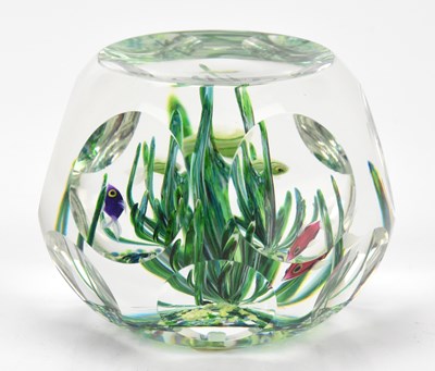 Lot 191 - PERTHSHIRE; an unusual faceted glass...