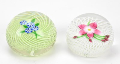 Lot 230 - PERTHSHIRE: two dome paperweights with...