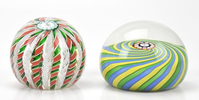 Lot 203 - PERTHSHIRE; two concentric paperweights...