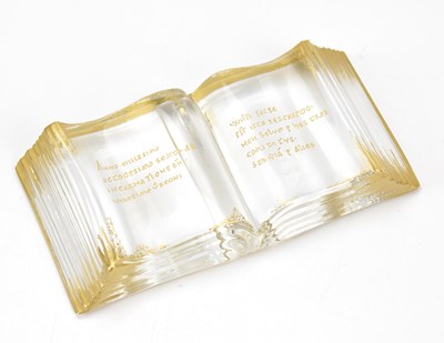 Lot 204 - SAINT-LOUIS; a crystal paperweight formed as a...