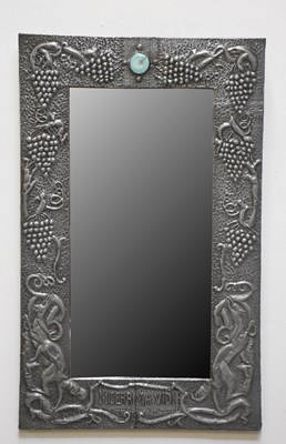 Lot 106 - An Arts and Crafts sheet pewter rectangular...