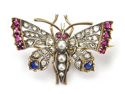 Lot 564 - A late 19th century diamond sapphire ruby and...