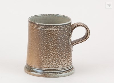 Lot 613 - STEVE HARRISON (born 1967); a salt glazed mug,...