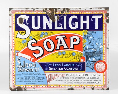 Lot 113 - SUNLIGHT SOAP; an original pictorial...