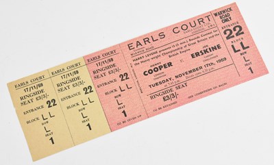 Lot 681 - Henry Cooper v Joe Erskine ticket
