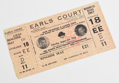 Lot 690 - BOXING INTEREST; an original ticket Muhammad...
