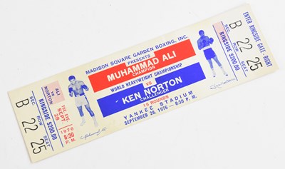 Lot 689 - BOXING INTEREST; an original ticket Muhammad...
