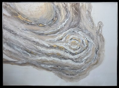 Lot 249 - UNATTRIBUTED; a large abstract oil and acrylic...