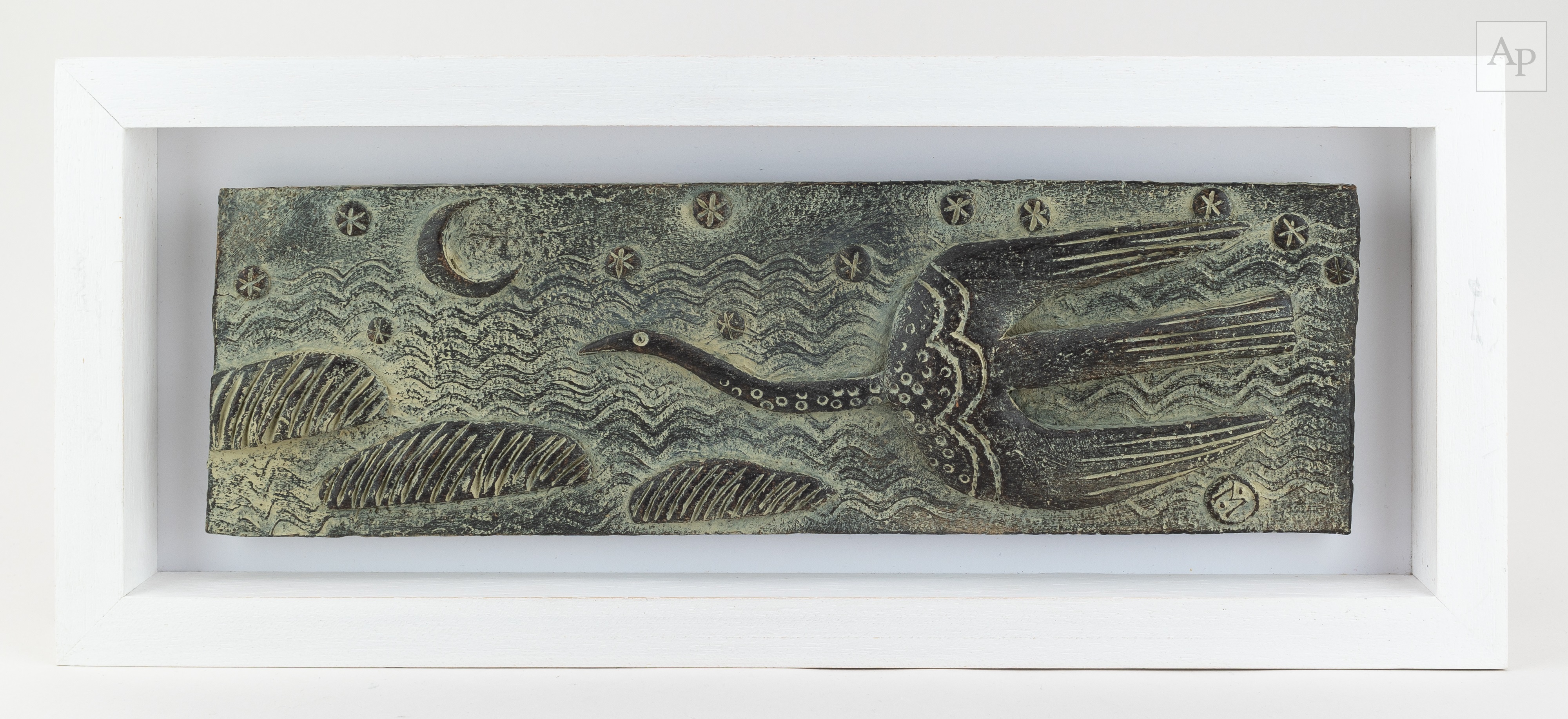 Lot 331 - JOHN MALTBY (1936-2020); 'Seabird and Rushes'