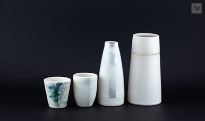 Lot 666 - VICTORIA BRYAN; a group of porcelain vessels...