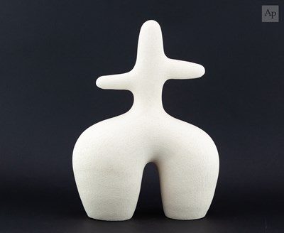 Lot 517 - RACHEL PETERS; 'Stillness', a white...