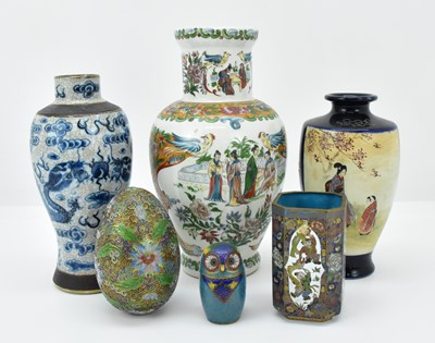 Lot 1062 - Various modern Oriental items comprising three...