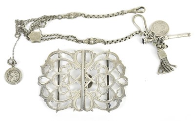 Lot 554 - G E WALTON & CO; an Edward VII hallmarked...