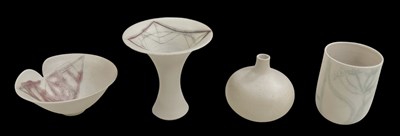 Lot 808 - LAUREL KEELEY; four pieces of studio ceramics...