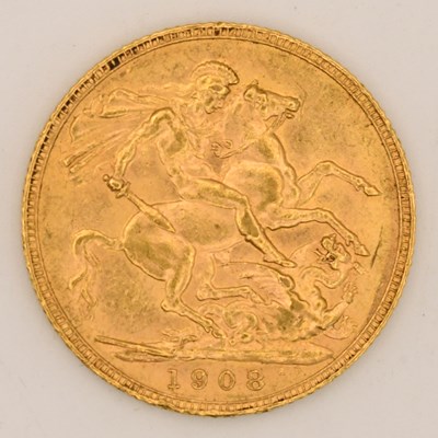 Lot 1609 - An Edward VII full sovereign, 1908.