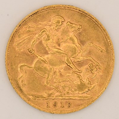 Lot 1610 - An Edward VII full sovereign, 1910.