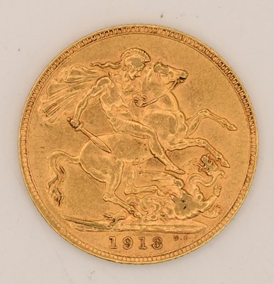 Lot 1611 - A George V full sovereign, 1918.