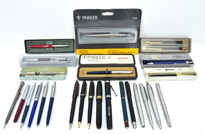 Lot 491 - A collection of vintage fountain and ballpoint...