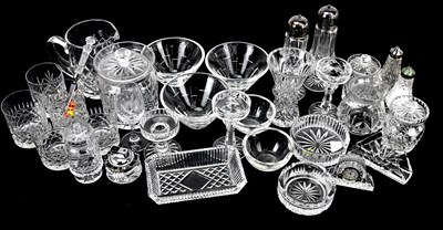 Lot 1440 - A good collection of assorted cut glass...