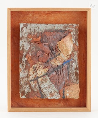 Lot 562 - ROBIN WELCH (1936-2019); a stoneware plaque...