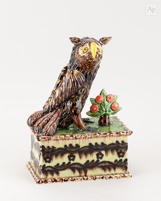 Lot 474 - PAUL YOUNG (born 1961); 'Owl', a slipware...
