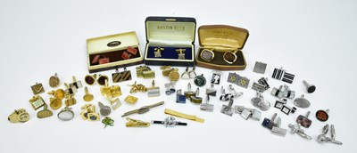 Lot 1591 - A large collection of gentleman's cufflinks,...