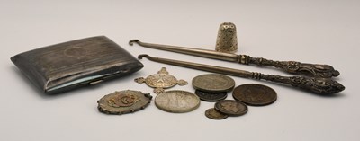 Lot 1271 - Various items of silver including a George V...