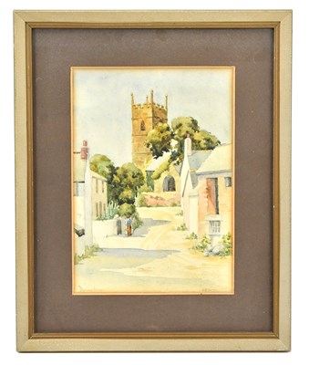 Lot 1701 - W E CARNE; watercolour, 'Perranuthnoe', signed...