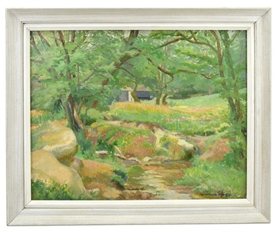 Lot 1632 - CONSTANCE MORTON (1905-1992); oil on board,...