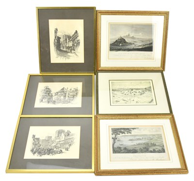 Lot 1780 - Two 19th century engravings, 'East View of St....