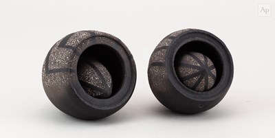 Lot 217 - ERIC MOSS (born 1959); a pair of grogged black...