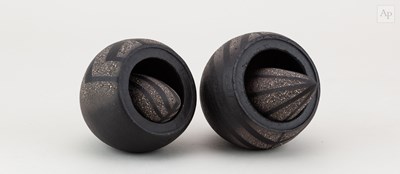 Lot 218 - ERIC MOSS (born 1959); a pair of grogged black...
