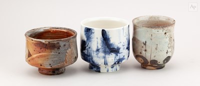 Lot 548 - RICHARD HEELEY for Hempmill Pottery; a wood...