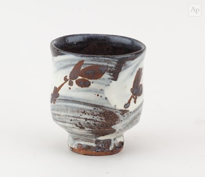 Lot 297 - JIM MALONE (born 1946); a stoneware yunomi...
