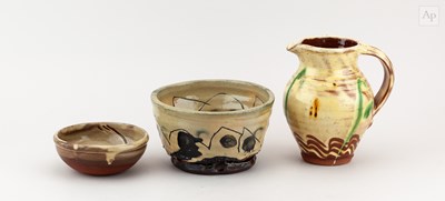 Lot 149 - CLIVE BOWEN (born 1943); a slipware jug with...