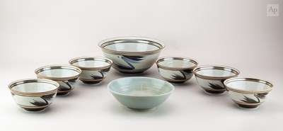 Lot 190 - DEREK EMMS (1929-2004); a porcelain bowl...