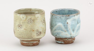 Lot 636 - TAKESHI YASUDA (born 1943); a stoneware yunomi...