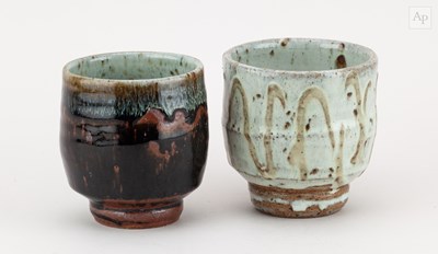Lot 637 - TAKESHI YASUDA (born 1943); a stoneware yunomi...