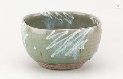 Lot 632 - TAKESHI YASUDA (born 1943); a deep stoneware...