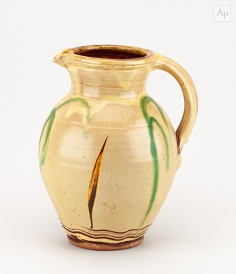 Lot 142 - CLIVE BOWEN (born 1943); a slipware bellied...
