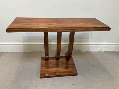 Lot 35 - A modern rosewood console table
