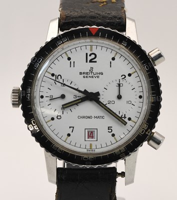 Lot 1782 - BREITLING; a gentleman's stainless steel...