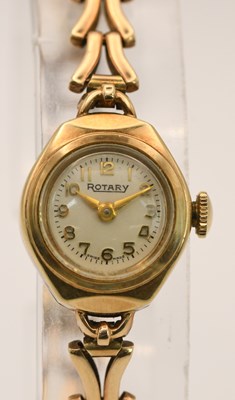 Lot 1798 - ROTARY; a vintage lady's 9ct yellow gold cased...