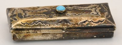 Lot 1146 - JEFFREY CASTILLO; a rectangular sterling...
