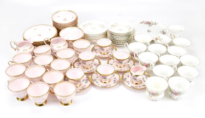 Lot 1417 - Three part tea services including a Royal...