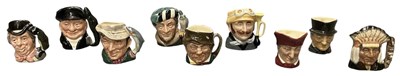 Lot 792 - ROYAL DOULTON; nine assorted miniature...