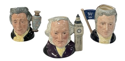 Lot 793 - ROYAL DOULTON; three assorted medium sized...