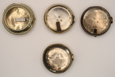 Lot 1818 - Three 18th/19th century hallmarked silver...