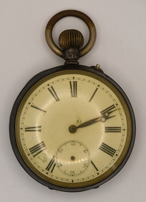 Lot 1825 - A 19th century 800 grade silver cased open...